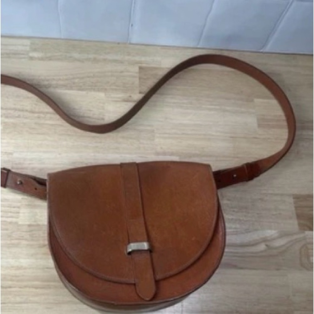 Sezane Claudio Crossbody Bag, Cognac
